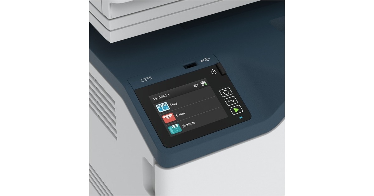 Xerox C235DNI, Multifunktionsdrucker grau/blau, Scan, Kopie, Fax, USB ...