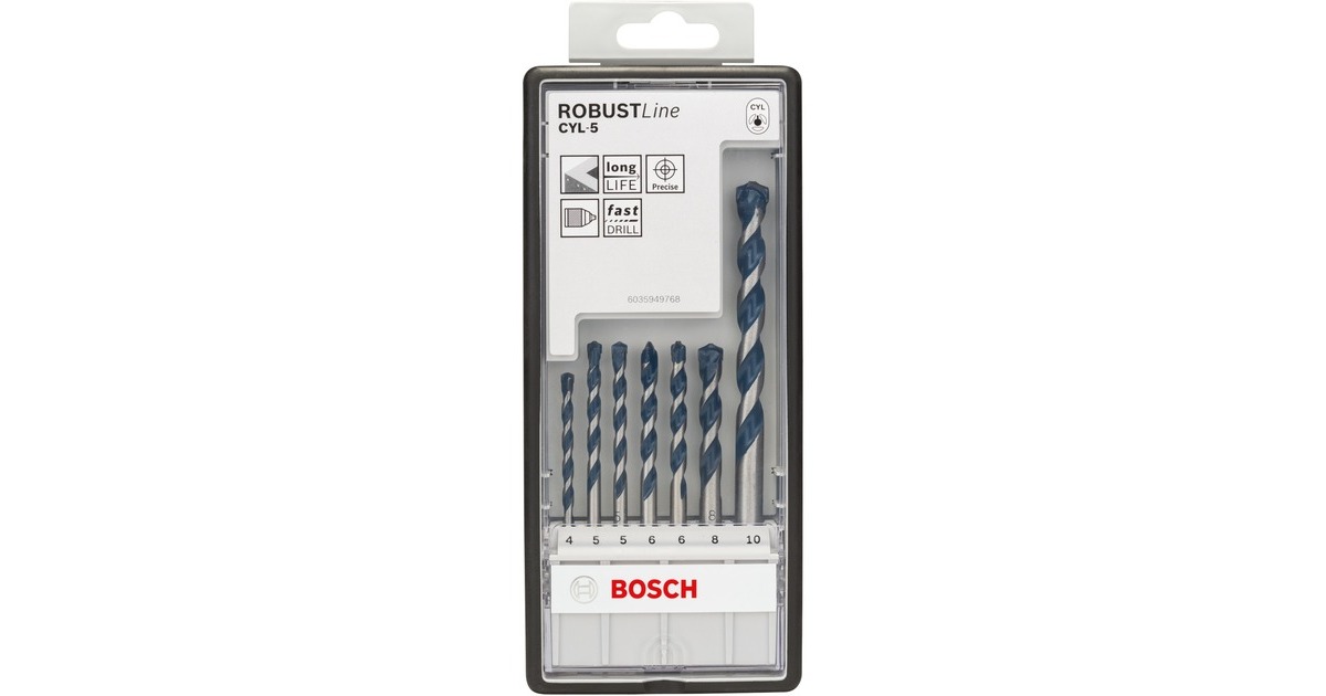 Meister Betonbohrer-Satz 8-teilig – 3 Bis 10 Mm, Hartmetall, Für Beton & Ziegel