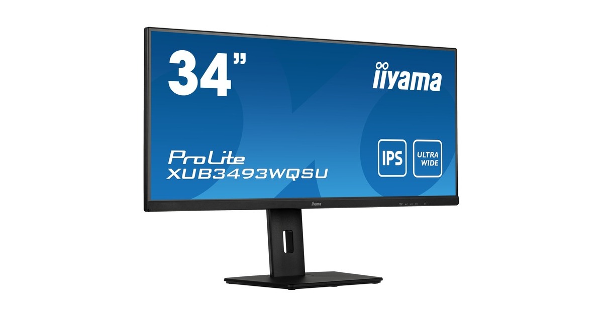 Iiyama Prolite Xub Wqsu B Led Monitor Cm Zoll Schwarz Qhd Ips Hz Hdmi