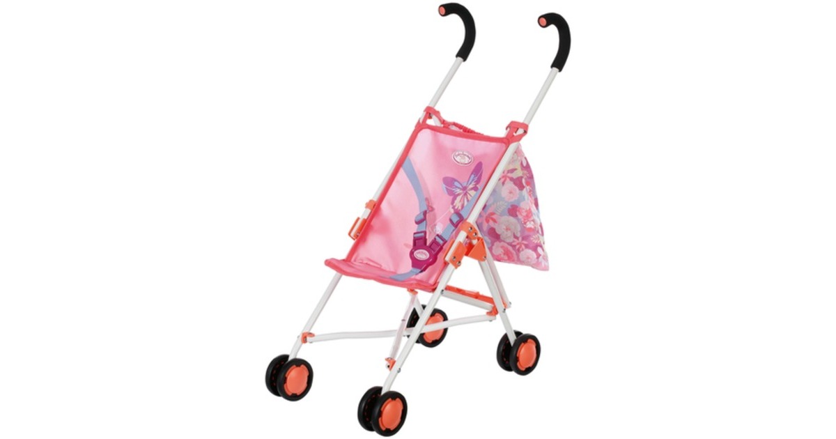 Baby Annabell Actieve Kinderwagen 707487 - Accessoires voor poppen tot 43cm - Kenmerken Clip-Together Riem - Eenvoudig opvouwbaar voor opslag - Geschikt vanaf 3 jaar