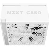 NZXT C850 Gold ATX 3.1, PC-Netzteil weiß, 1x 16-Pin Grafikkarten Stecker, 3x PCIe, Kabel-Management, 850 Watt