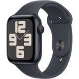 Apple Watch SE, Smartwatch schwarz, Aluminium, 44 mm, Sportarmband Mitternacht M/L