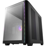 Fortron FSP M580-BA, Tower-Gehäuse schwarz, Tempered Glass x 2