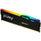 Kingston FURY DIMM 16 GB DDR5-6800, Arbeitsspeicher schwarz, KF568C34BBA-16, FURY Beast RGB, INTEL XMP