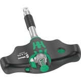 Wera 411 A RA Quergriff-Adapterschraubendreher mit Ratschenfunktion schwarz/grün, 1/4" mit Kugelsicherung