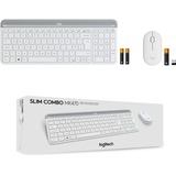 Logitech MK470 Slim Combo, Desktop-Set weiß, DE-Layout, Scherenmechanik