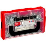 fischer FixTainer PowerFast II Senkkopf PZ, Schrauben-Set 702 Teile, Teil- und Vollgewinde, verzinkt