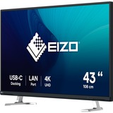 EIZO EV4340X-BK, LED-Monitor 108 cm (42.5 Zoll), schwarz, UltraHD/4K, IPS, Fernbedienung, USB-C