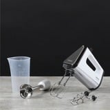 Krups Handmixer 3Mix 9000 GN9121 weiß/silber, 750 Watt, mit Mixfuß und Becher