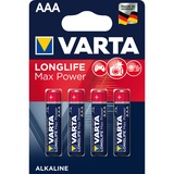 VARTA Longlife Max Power AAA, Batterie 4 Stück, AAA