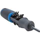 GEDORE Magazin-Schraubendreher mit Knarrenfunktion SilentGEAR 1/4" schwarz/blau, mit 12 Bits