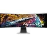 SAMSUNG Odyssey OLED G9 S49CG954SU, Gaming-Monitor 124 cm (49 Zoll), silber, DQHD, AMD Free-Sync Premium Pro, HDMI, DisplayPort, 240Hz Panel