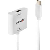 Lindy USB Konverter, USB-C Stecker > HDMI Buchse weiß, 10cm