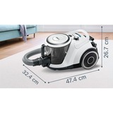 Bosch Serie 6 BGC41XALL, Bodenstaubsauger weiß