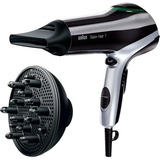 Braun Satin Hair 7 HD730, Haartrockner schwarz/silber