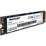 Patriot P310 480 GB, SSD PCIe 3.0 x4, NVMe 1.3, M.2 2280