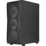 Aerocool Falcon A-BK-v2 , Tower-Gehäuse schwarz, Tempered Glass