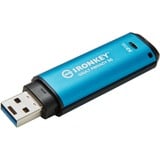 Kingston IronKey Vault Privacy 50 32 GB, USB-Stick hellblau/schwarz, USB-A 3.2 Gen 1