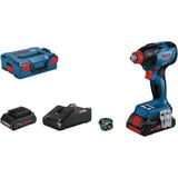 Bosch Akku-Schlagschrauber GDX 18V-210 C Professional, 18Volt blau/schwarz, 2x Li-Ion Akku ProCORE18V 4,0Ah, Bluetooth Modul, L-BOXX