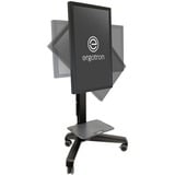 Ergotron Neo-Flex Mobile MediaCenter VHD, Standfuß schwarz, Fahrwagen, Neigungswinkel 20°