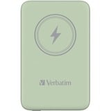 Verbatim Wireless Powerbank Charge 'n' Go 10.000mAh hellgrün, Qi, PD 3.0, Quick Charge 3.0