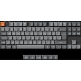 Keychron K1 Max, Gaming-Tastatur grau/orange, DE-Layout, Gateron Low Profile 2.0 Mechanical Brown, Hot-Swap, Aluminiumrahmen, RGB