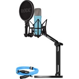 Rode Microphones NT1 Signature +XLR-Kabel+Desktop Studio Arm , Mikrofon hellblau, Bundle