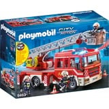 PLAYMOBIL 9463 City Action Feuerwehr-Leiterfahrzeug, Konstruktionsspielzeug rot/silber, Mit Licht und Sound