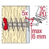 fischer Dämmstoffdübel FID II Plus 80mm weiß, 25 Stück