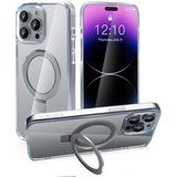 Nevox StyleShell SHOCKFlex mit Standfunktion, Handyhülle transparent, iPhone 16 Pro, kompatibel mit MagSafe