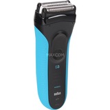 Braun 3010BT , Rasierer schwarz/blau