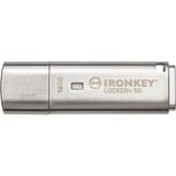 Kingston IronKey Locker+ 50 16 GB, USB-Stick aluminium, USB-A 3.2 Gen 1