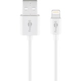 goobay Apple Lightning Ladeset 5 Watt, Ladegerät weiß, 1 Meter Kabel