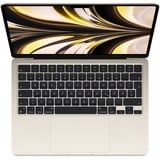 Apple MacBook Air 34,5 cm (13,6"), Notebook champagner, Polarstern, M2, 8-Core GPU, macOS, Deutsch, 34.5 cm (13.6 Zoll), 256 GB SSD