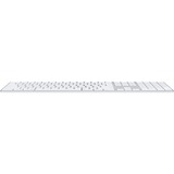 Apple Magic Keyboard mit Touch ID und Ziffernblock, Tastatur silber/weiß, UK-Layout, für Mac Modelle mit Apple Chip