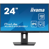 iiyama XUB2493HSU-B6, LED-Monitor 61 cm (24 Zoll), schwarz (matt), FullHD, Adaptive-Sync, IPS, 100Hz Panel