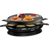 Tefal RE3208 2-in-1 Store'In, Raclette schwarz, 1050 Watt, für 8 Personen