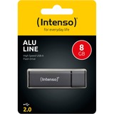 Intenso Alu Line 8 GB, USB-Stick schwarz