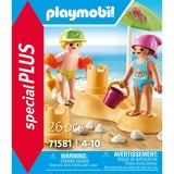 PLAYMOBIL 71581 specialPLUS Kids mit Sandburg, Konstruktionsspielzeug 