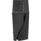 Aerocool Wave-G-BK-v1, Tower-Gehäuse schwarz, Tempered Glass