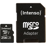 Intenso Premium 256 GB microSDXC, Speicherkarte schwarz, UHS-I U1, Class 10