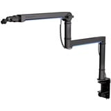 ENDORFY Mikrofonhalterung Broadcast Low Profile RGB Boom Arm schwarz, für Mikrofone bis 2kg, LED-Hintergrundbeleuchtung