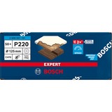 Bosch Expert C470 Schleifblatt, Ø 125mm, K220 Multilochung 50 Stück, für Exzenterschleifer