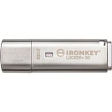 Kingston IronKey Locker+ 50 32 GB, USB-Stick aluminium, USB-A 3.2 Gen 1