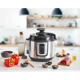 Tefal Multikocher Fast & Delicious CY505E edelstahl/schwarz, 1.200 Watt, 6 Liter