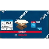 Bosch Expert C470 Schleifblatt, Ø 125mm, K40 ungelocht 50 Stück, für Exzenterschleifer