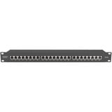 Digitus DN-91624S-EA-B, Patchpanel schwarz, 19", Cat.6A