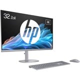 HP OmniStudio X All-in-One 32-c0075ng, PC-System silber, Windows 11 Home 64-Bit