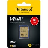 Intenso SDHC 16 GB Class 10 UHS-I, Speicherkarte UHS-I U1, Class 10