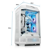 Thermaltake Toughline Liquid T300i, Gaming-PC weiß/transparent, Windows 11 Home 64-Bit